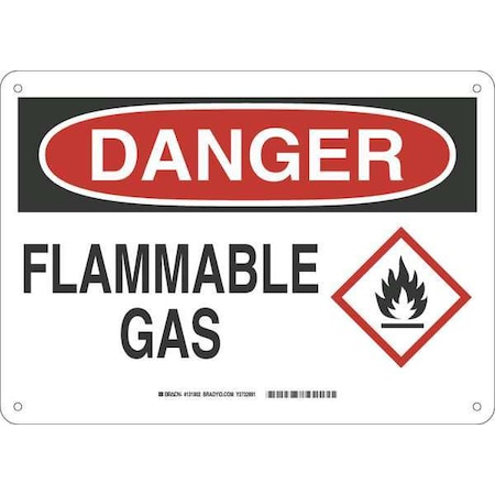 Brady Danger Sign, 10 in H, 14 in W, Fiberglass, Rectangle, English, 131802 131802