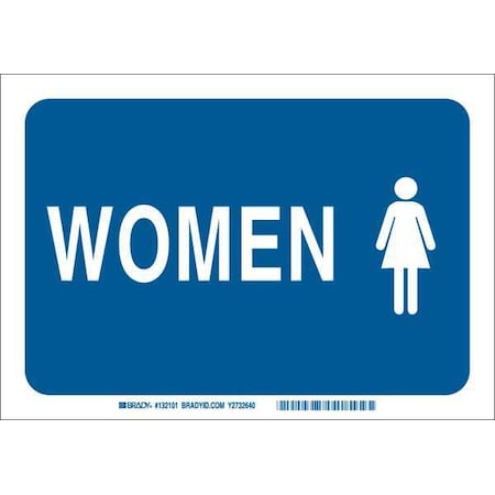 Brady Women, 10" W x 7" H, Rectangle, Fiberglass, 132101 132101