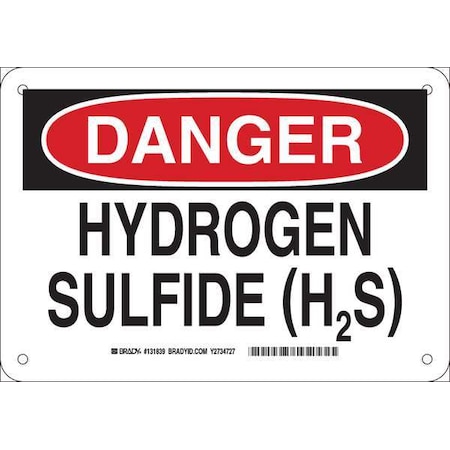 Brady Danger Sign, 7 in H, 10 in W, Rectangle, English, 131839 131839
