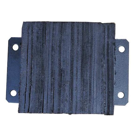 Zoro Select Dock Bumper, 10x6x16 In., Rubber 26W580