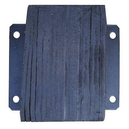 Zoro Select Dock Bumper, 12x6x14 In., Rubber 26W584