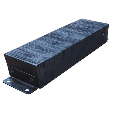 Zoro Select Dock Bumper, 12x6x38 In., Rubber 26W589