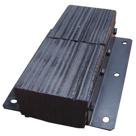 Zoro Select Dock Bumper, 20x4-1/2x13 In., Rubber 26W591