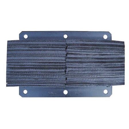 Zoro Select Dock Bumper, 20x6x13 In., Rubber 26W595