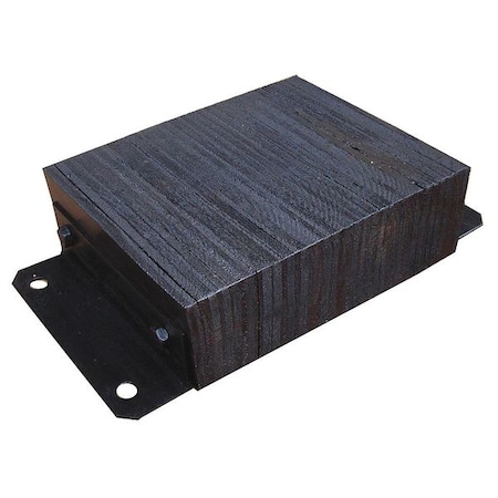 Zoro Select Dock Bumper, 12x4-1/2x20 In., Rubber 26W575