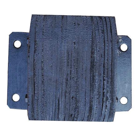 Zoro Select Dock Bumper, 10x6x14 In., Rubber 26W579