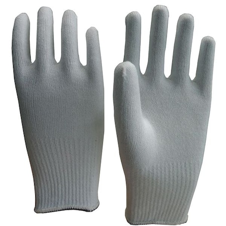 Condor Winter Glove Liners, Acrylic, 9 1/2 in Length, White, Size L , 1 PR 26W518