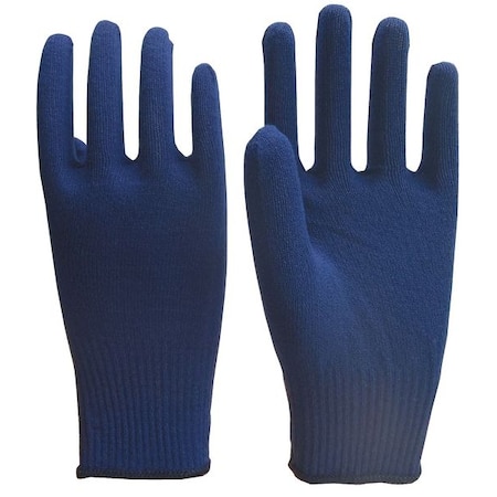 Condor Winter Glove Liners, Acrylic, 9 1/2 in Length, Navy, Size L , 1 PR 26W519