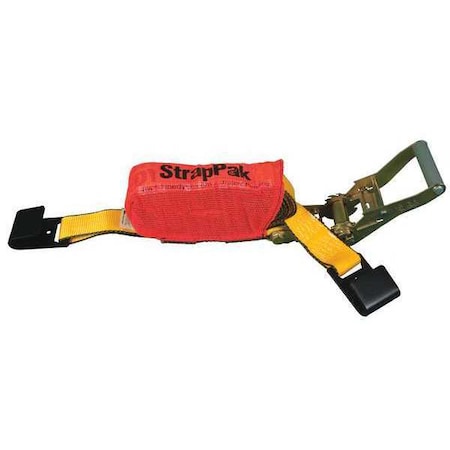 Kinedyne Tie-Down Strap, Ratchet, 30ft x 2In, 3335lb 513020PAKGRA