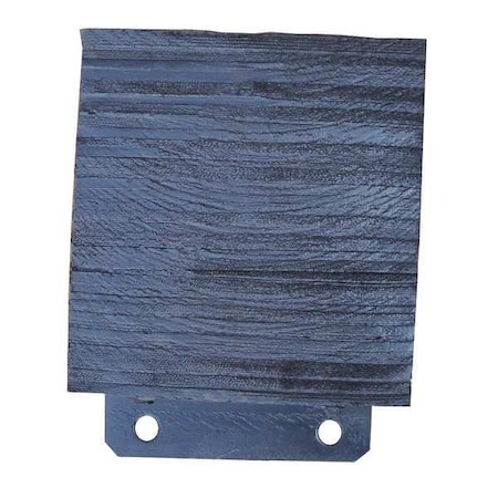 Zoro Select Dock Bumper, 10x4-1/2x11-1/2 In., Rubber 26W603