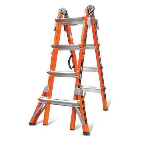Little Giant Ladders Multipurpose Ladder, 90 Degrees  , Extension, Scaffold, Staircase, Stepladder Configuration, 15 ft 15144