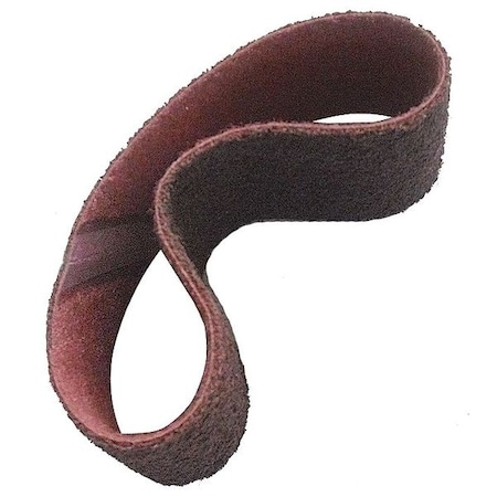 Westward Sanding Belt, 3" W, 21" L, Non-Woven, Aluminum Oxide, Medium, Maroon 26W967