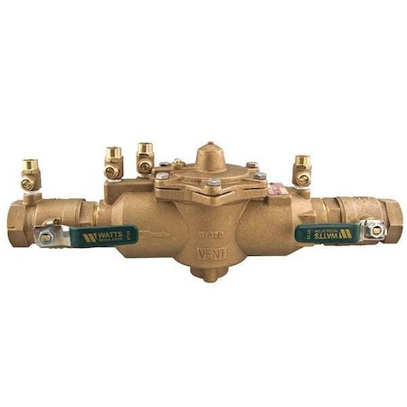 Watts Reduced Pressure Zone Backflow Preventer 1 LF009M2-QT
