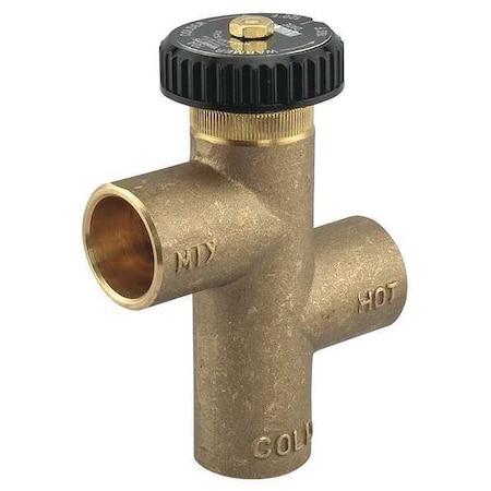 Watts Mixing Valve, Lead Free Brass, 150 psi 3/4 LF70A