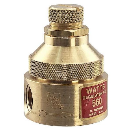 Watts Pressure Regulator, 1/8 In, 0 to 25 psi 1/8 LF560 0-25