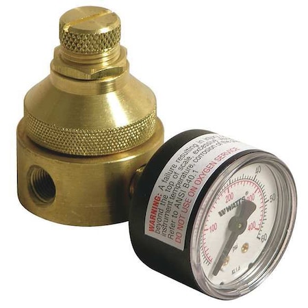 Watts Pressure Regulator, 1/4 In, 0 to 125 psi 1/4 LF560G 0-125