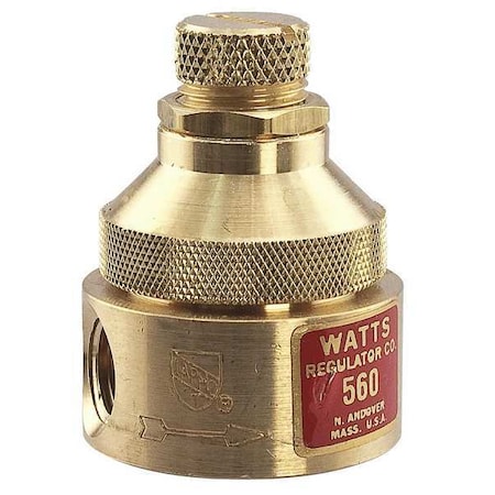 Watts Pressure Regulator, 1/4 In, 0 to 125 psi 1/4 LF560 0-125
