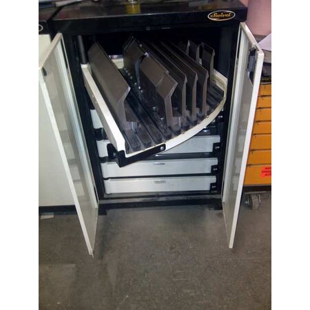 Swivel 30-1/4"W Side Cabinet 5 Drawers, Black, 24-1/4"D x 45-1/4"H PRO904505