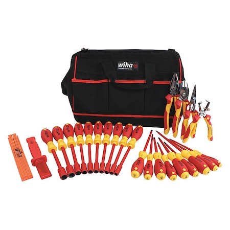 Wiha Insulated Tool Set, 25 pc. 32879
