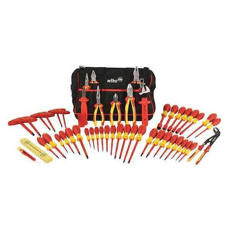 Wiha Insulated Tool Set, 48 pc. 32874