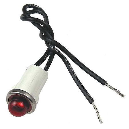 Robertshaw Round Indicator Light, Red 80-103