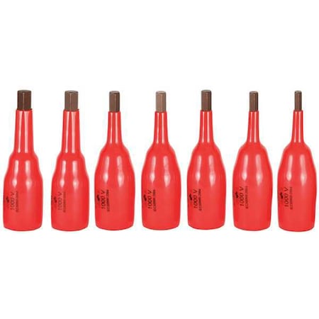 Wiha Insulated Socket Bit Set, 7 pc. 31890