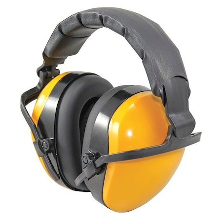 Condor Condor Over-the-Head Ear Muffs, 25 dB NRR, Passive, Electrically Insulated, Yellow 26X622