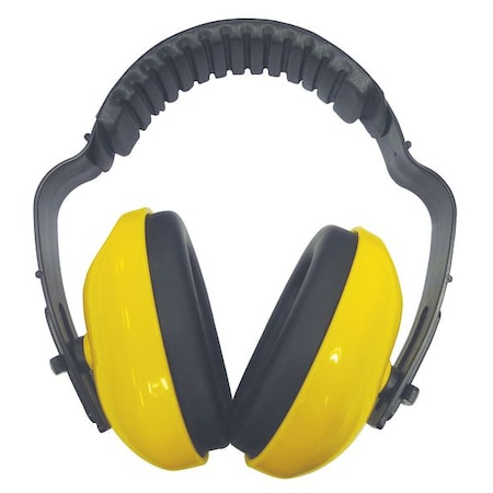 Condor Condor Over-the-Head Ear Muffs, 19 dB NRR, Passive, Electrically Insulated, Yellow 26X628