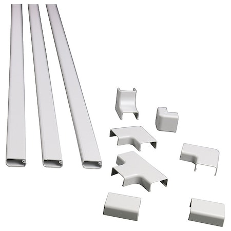 Wiremold Cord Covering Kit, White, Plastic C210