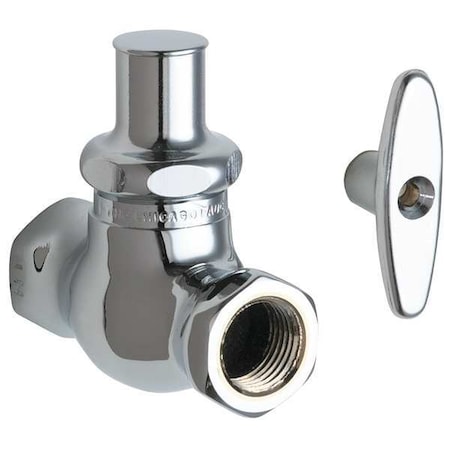 Chicago Faucet Loose Key Stop, Straight, 1/2 Inx1/2 In 45-LKABCP