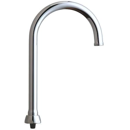 Chicago Faucet Gooseneck Spout, Brass GN2AFCJKABCP