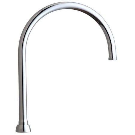 Chicago Faucet Gooseneck Spout, Brass GN8AJKABCP
