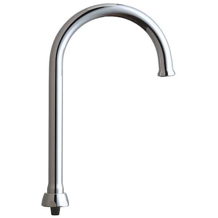 Chicago Faucet Gooseneck Spout, Brass GN2FCJKABCP