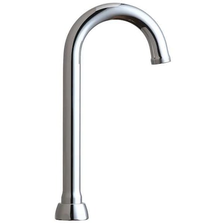 Chicago Faucet Gooseneck Spout, Brass GN1AJKABCP
