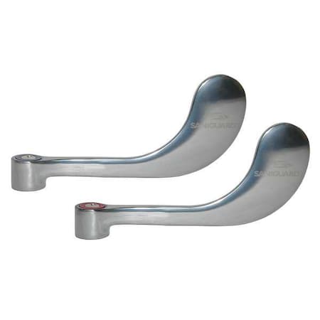 Encore Plumbing Retrofit Wrist Handle, 4 In, Saniguard, PR K94-0001-PR