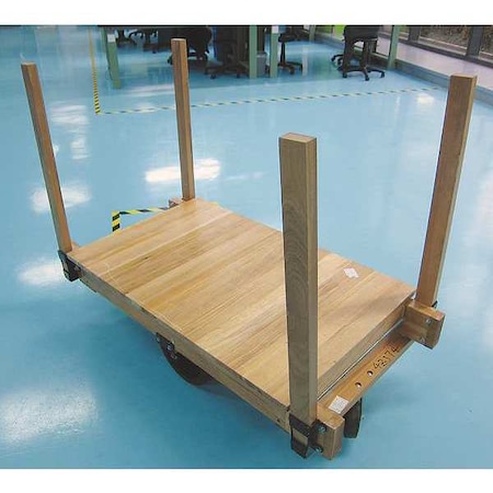 Dayton Platform Truck, Cap 2200 Lb, L60xW30, Wood 26Y497