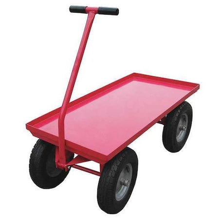 Zoro Select Wagon Truck, Lip Edge, 24x48, Cap 3000 Lb 26Y471