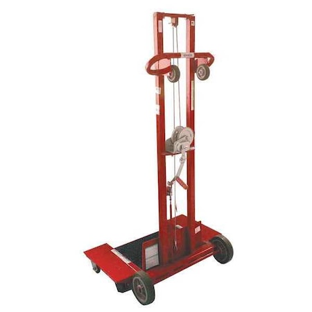 Dayton Manual Platform Lift Truck, Manual, 500 lb Load Capacity, Hand Winch Lift Control 26Y452