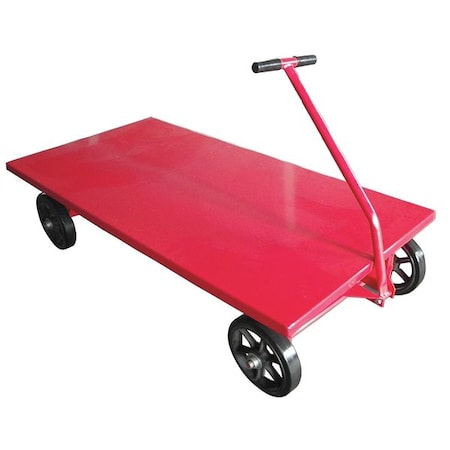 Zoro Select Wagon Truck, Flush Deck, 24x48, Cap 3500 Lb 26Y457