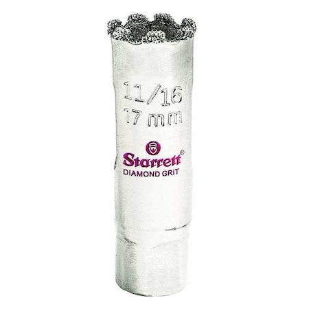 Starrett 11/16" Diamond Grit Hole Saw KD1016-N