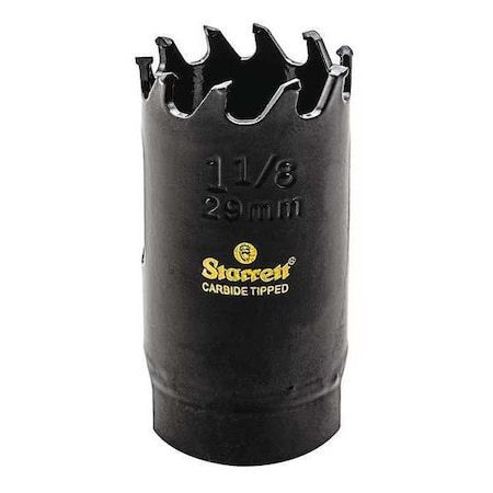 Starrett 1-1/8" Carbide Tipped Hole Saw CT118