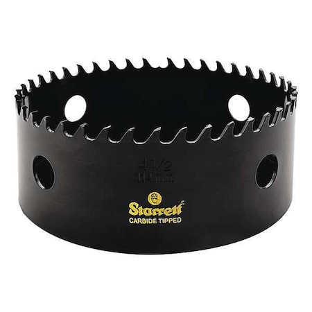 Starrett 4-1/2" Carbide Tipped Hole Saw CT412