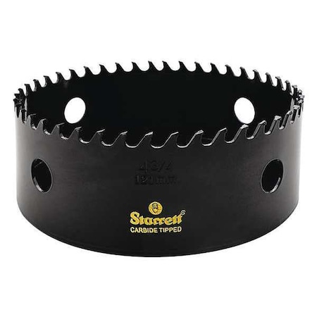 Starrett 4-3/4" Carbide Tipped Hole Saw CT434