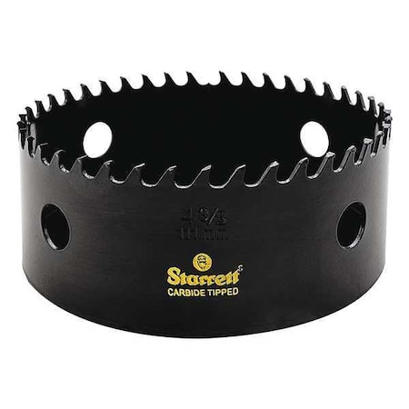 Starrett 4-3/8" Carbide Tipped Hole Saw CT438