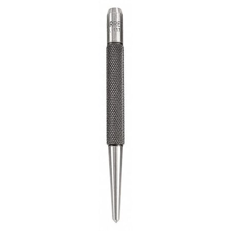 Starrett Center Punch, 1/8 in, 3 in, Knurled 117C