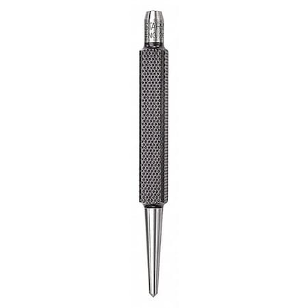 Starrett Center Punch, 1/8 in, 4 in, 1 3/8 in 264D