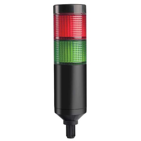 Dayton Tower Light Assembly, Red, Green, 90 to 240V AC, 80 FPM, 56 mm Dia., Support Tube 26ZT27