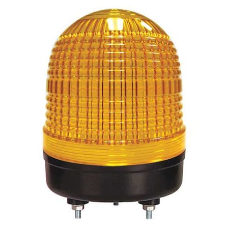 Dayton Warning Light, Yellow, LED, Stud 26ZT51