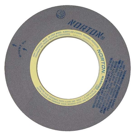 Norton Abrasives Grinding Wheel, 20 in. Dia, AO, 60 G, Gray 69078666729