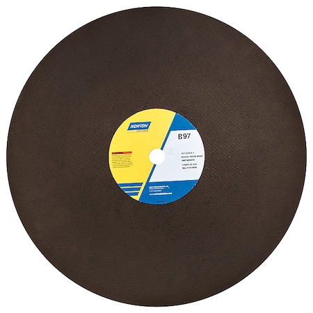 Norton Abrasives Cut-Off Wheel, 20 in. Dia, AO, 24 G, PK10 69078650375